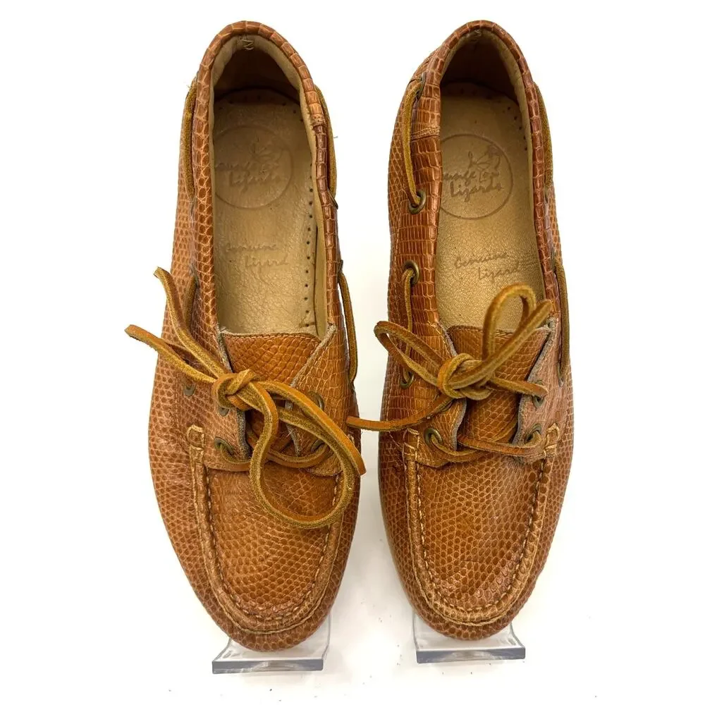 Bid Kids 4 B | LOUNGE LIZARDS Lizard Skin Sip-on Deck Boat Shoes